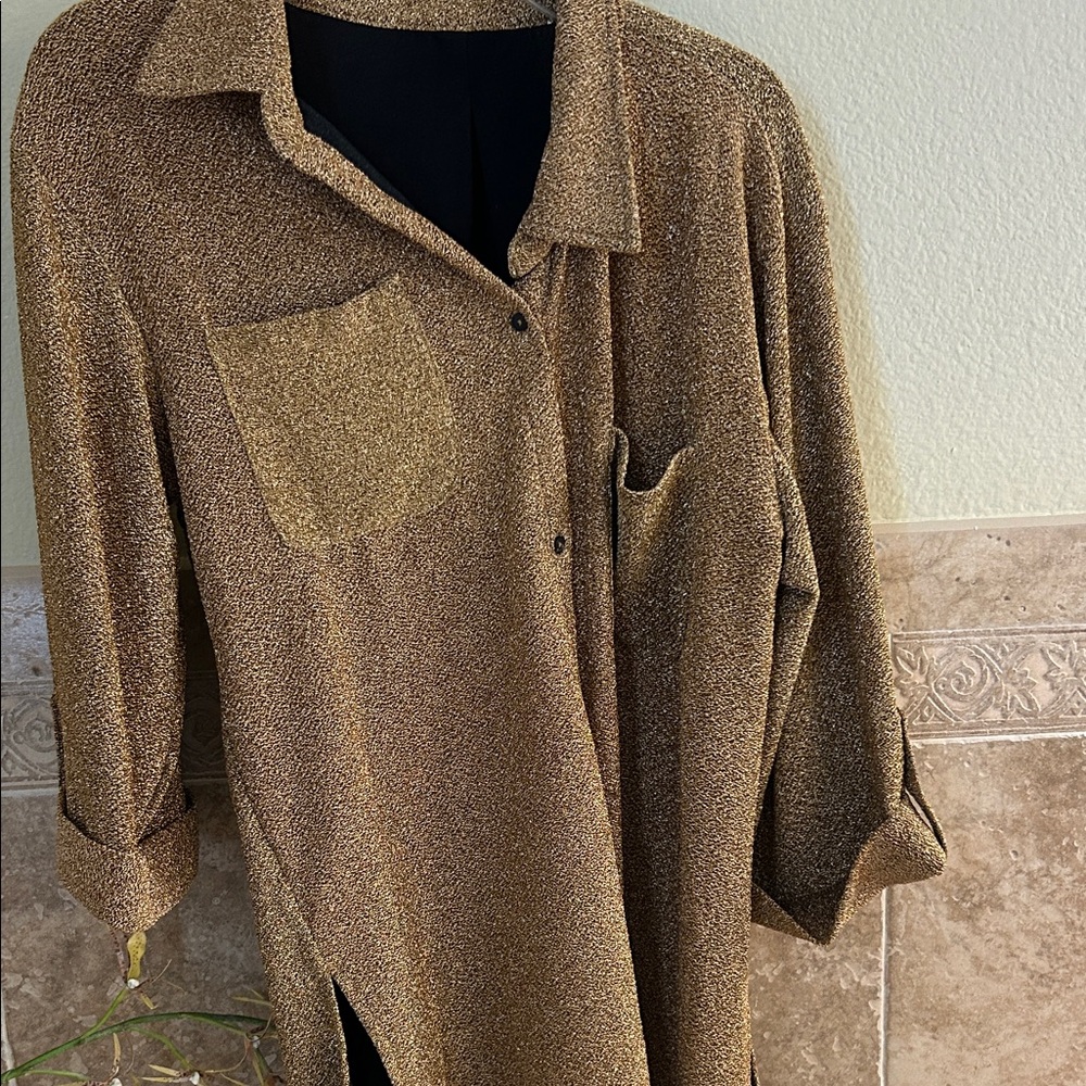 Elegant Brown Button-Up Shirts